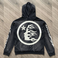 Hellstar Studios Classic Distressed Hoodie Black