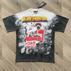 High Quality Hellstar Studios Gradient Rock Tee T-Shirt Gray