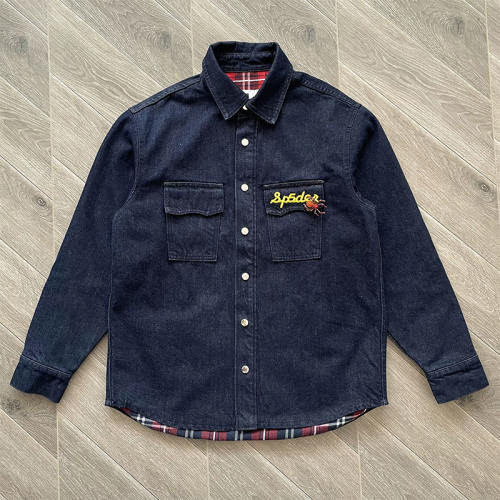 Spider Sp5der Worldwide Embroidery Jacket Navy Blue