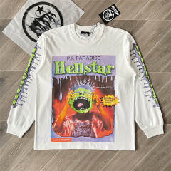 Hellstar Kid Long Sleeve T-Shirt White Black