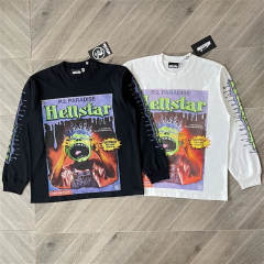 Hellstar Kid Long Sleeve T-Shirt White Black
