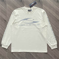 Hellstar Classic Logo Long Sleeve T-Shirt White Red Black