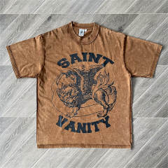 1:1 Top Quality Saint Vanity Distressed T-Shirt 4 Colors