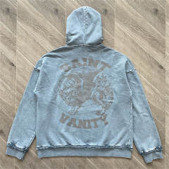 1:1 Top Quality Saint Vanity Washed Studded Hoodie