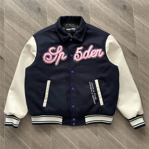 High Quality Sp5der Varsity Jacket