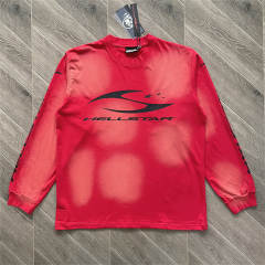 Hellstar Classic Logo Long Sleeve T-Shirt White Red Black