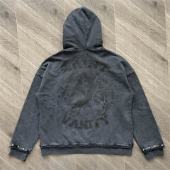 1:1 Top Quality Saint Vanity Washed Studded Hoodie