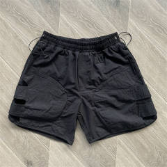 Travis Scott Whoisjacov Cargo Shorts Black