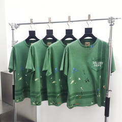 Gallery Dept 1:1 quality Version Hand Painted Splash Ink Pocket Tee 2 colors