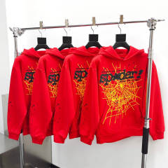 1:1 Quality Spider Golden Spider Web Hoodie & Pants Set