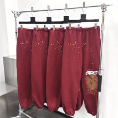 1:1 Quality Spider WorldWide Web Spider Red hoodie pants tracksuits
