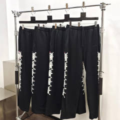 1:1 Quality Spider Rheinstone Hoodie & Pants Set Black