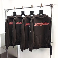 1:1 quality Spider Araignee Hoodie & Pants Set Brown