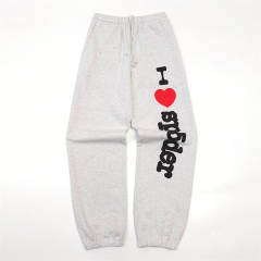 1:1 Spider Worldwide Black I Love Hoodie Gray