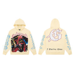 God Speed Baseball Hoodie Beige