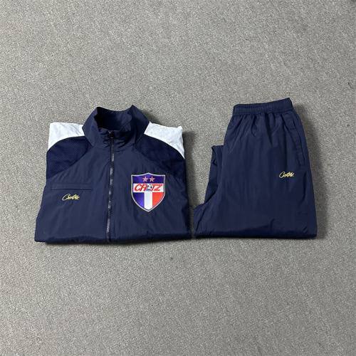 Corteiz Nylon Jacket Navy Blue