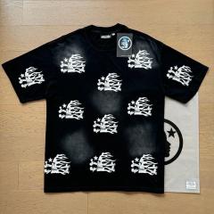 Hellstar Skeleton Logo Washed T-Shirt Tee Shorts