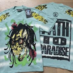 Hellstar Path to Paradise T-Shirt Tee Washed Blue