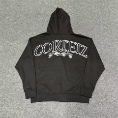 Corteiz Alcatraz 4th Anniversary Fleece Tracksuit Hoodie Pants Black Gray White Blue