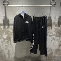 Corteiz Alcatraz 4th Anniversary Fleece Tracksuit Hoodie Pants Black Gray White Blue