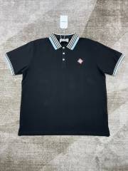 1:1 Quality Casa Blue White and Black Check Colour Block Polo Shirt 2 colors