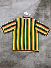 1:1 Quality Casa Vertical print colorful patchwork Polo Shirt & Shorts Set