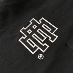 1:1 Quality Eric EE Black and White Logo Print Hoodie & Pants Set