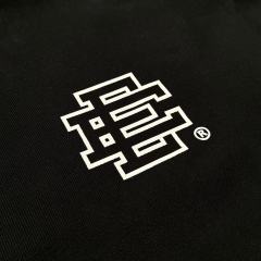 1:1 Quality Eric EE Black and White Logo Print Hoodie & Pants Set