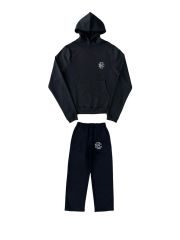 1:1 Quality Eric EE Rhinestones Logo Hoodie & Pants Set