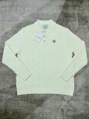 1:1 Quality Casa Patchwork Patterned Pearl Button Lapel Sweater 2 colors
