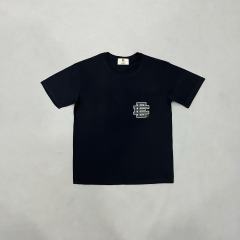1:1 Quality Eric EE Color blocked logo print on chest Tee 3 colors