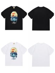 Bape Fishing Landscape Ape Head Print Tee 2 colors