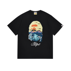 Bape Fishing Landscape Ape Head Print Tee 2 colors