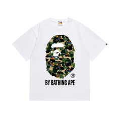 Bape Camouflage Small Floral Pattern Large Ape Head Tee 4 colors