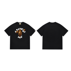 Bape Four Little Monkeys Ape Head Letter Print tee 2 colors