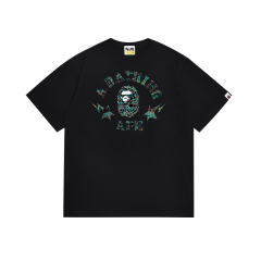Bape Colorful Metallic Letter Print Tee 2 colors