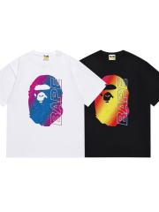 Bape Light Shadow Gradient Large Letter Print Tee 2 colors