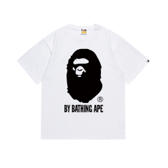 Bape Black or White Ape Head Print Tee 7 colors