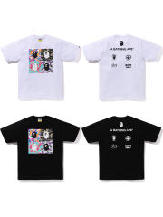 Bape US Limited 4-gang Ape Head Multi Logo Print Tee 2 colors