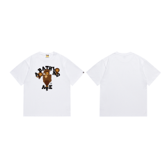 Bape Four Little Monkeys Ape Head Letter Print tee 2 colors
