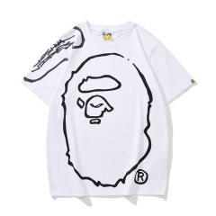 Bape Co-branded Hand Painted Great Ape Head Graffiti tee 2 colors