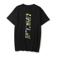 Bape Camouflage Yellow Green Black Ape Head Letter Print tee 2 colors
