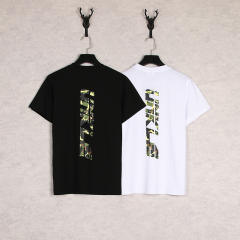 Bape Camouflage Yellow Green Black Ape Head Letter Print tee 2 colors