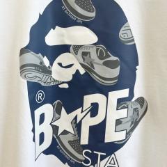 Bape Ape letters loafers pattern short-sleeved T-shirt