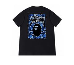 Bape STU Co-Branded Camouflage Ape Head Tee 2 colors