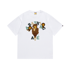 Bape Baby MILO Colorful Letter Printed tee 2 colors
