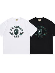 Bape Colorful Metallic Letter Print Tee 2 colors