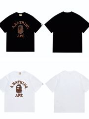 Bape Chocolate Melt Ape Head Letter Print Tee 2 colors