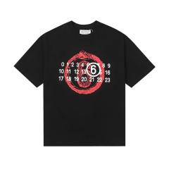 Maison Margiela MM6 T-Shirt Black White