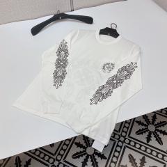 1:1 quality CH Horseshoe Cross Vine Long Sleeve T-shirt 2 colors